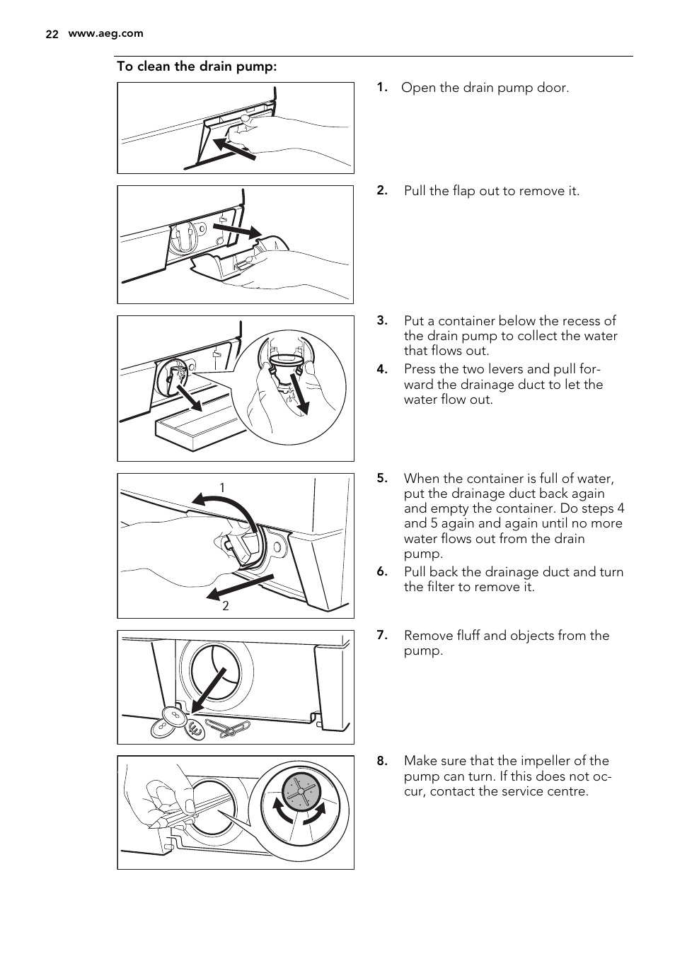 AEG L76675FL User Manual | Page 22 / 36