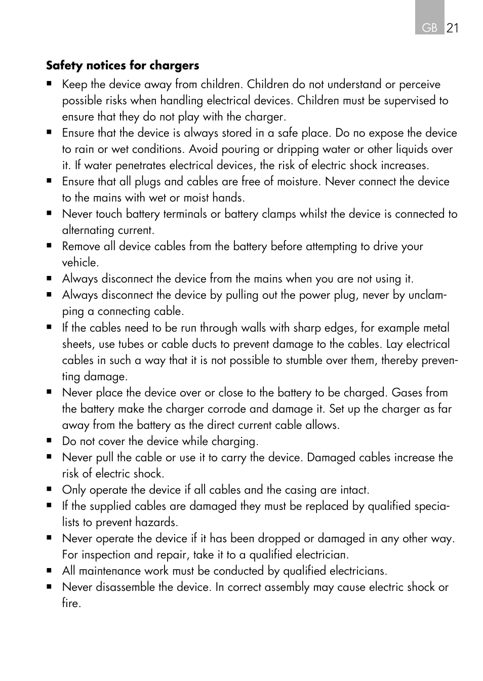 AEG Automatic Charger AG 1208 User Manual | Page 21 / 88