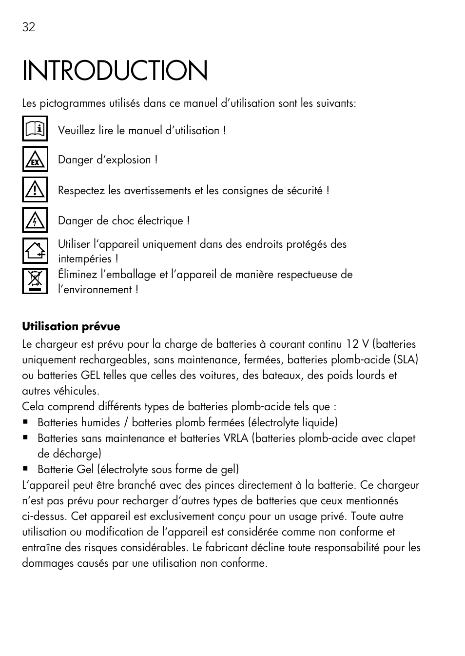 Introduction | AEG Automatic Charger AG 1208 User Manual | Page 32 / 88