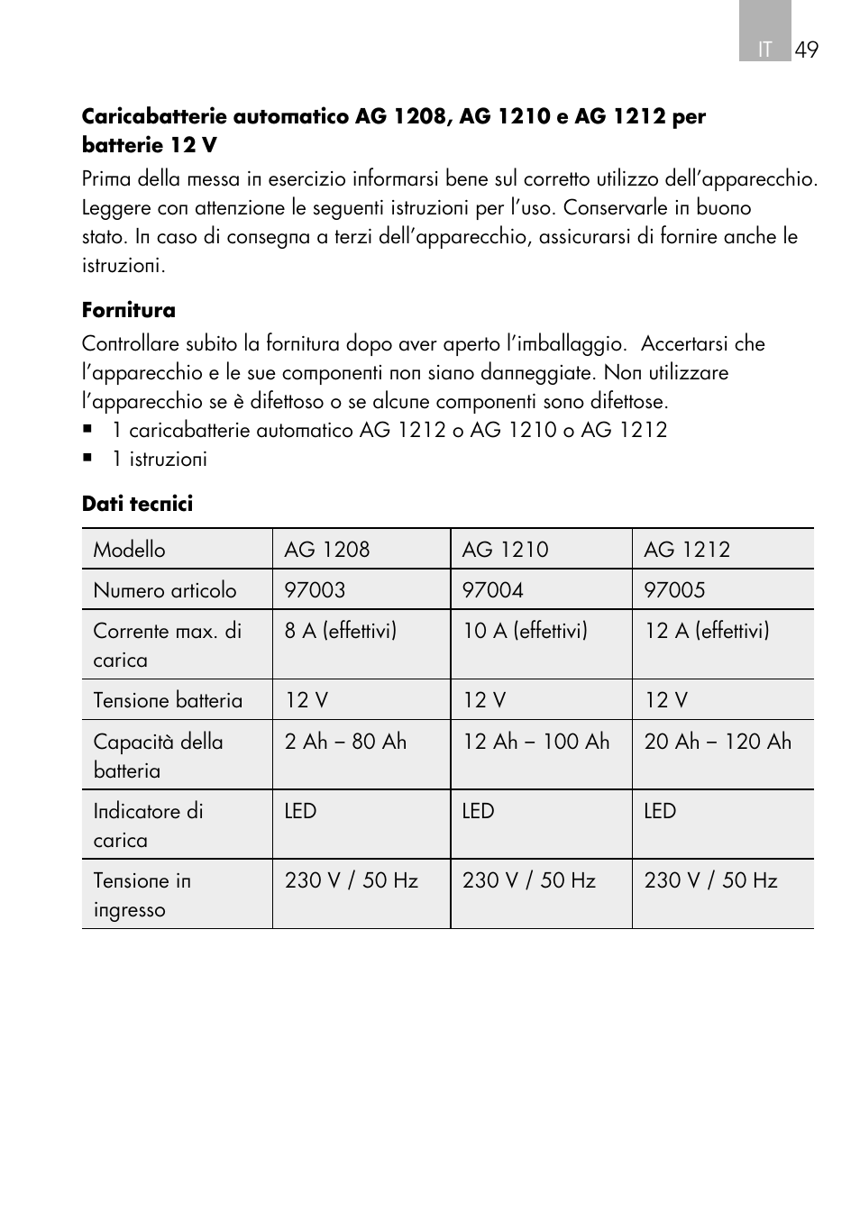 AEG Automatic Charger AG 1208 User Manual | Page 49 / 88