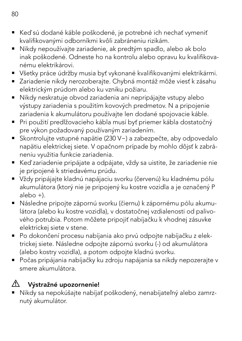 AEG Automatic Charger AG 1208 User Manual | Page 80 / 88