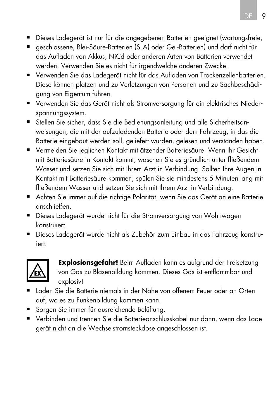 AEG Automatic Charger AG 1208 User Manual | Page 9 / 88