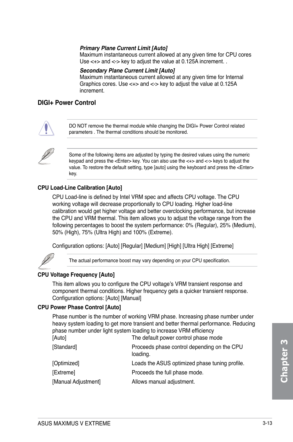 Chapter 3 | Asus MAXIMUS V E7627 User Manual | Page 109 / 246