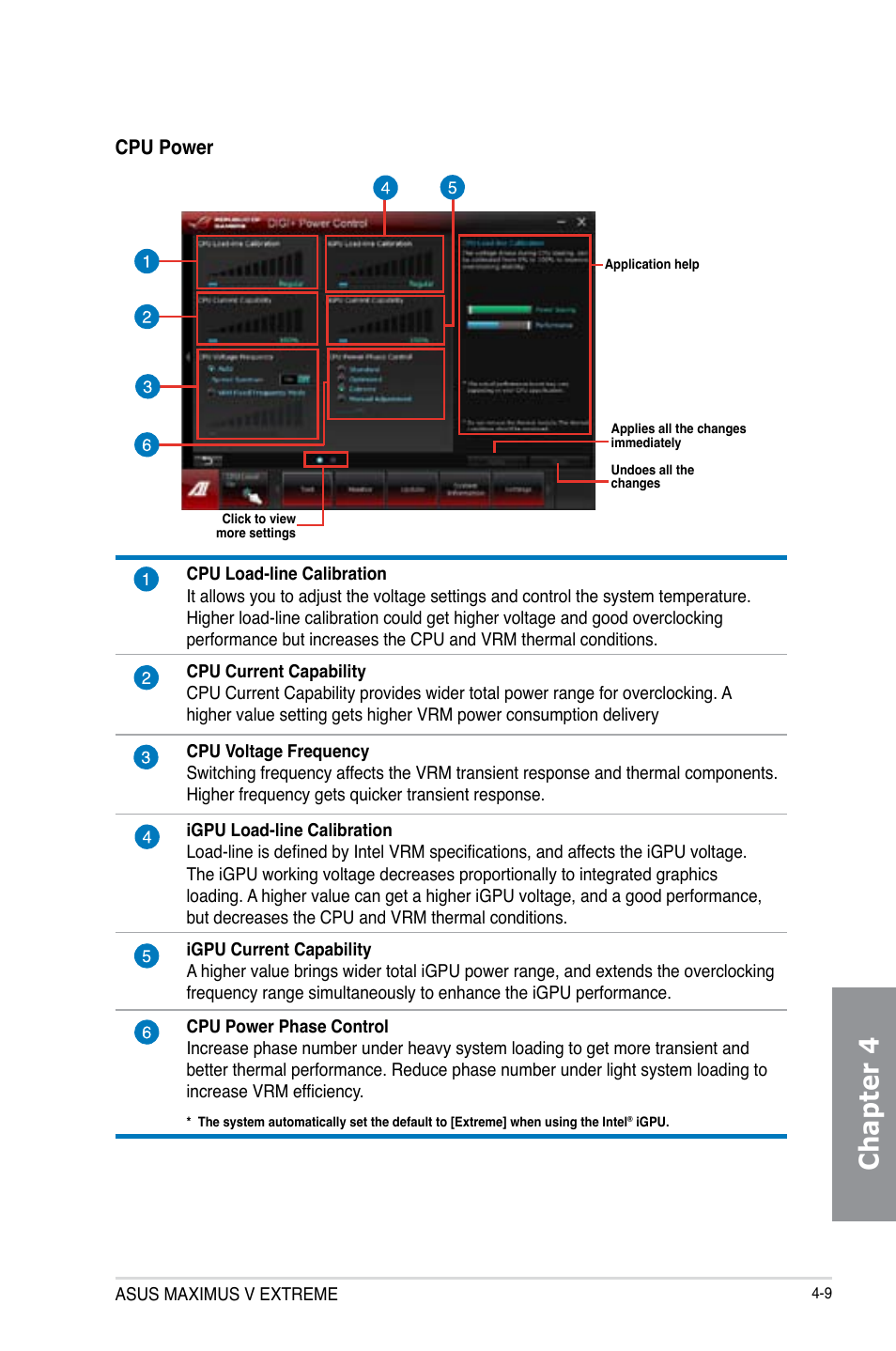 Chapter 4 | Asus MAXIMUS V E7627 User Manual | Page 159 / 246