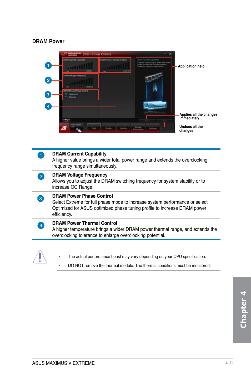 Chapter 4 | Asus MAXIMUS V E7627 User Manual | Page 161 / 246