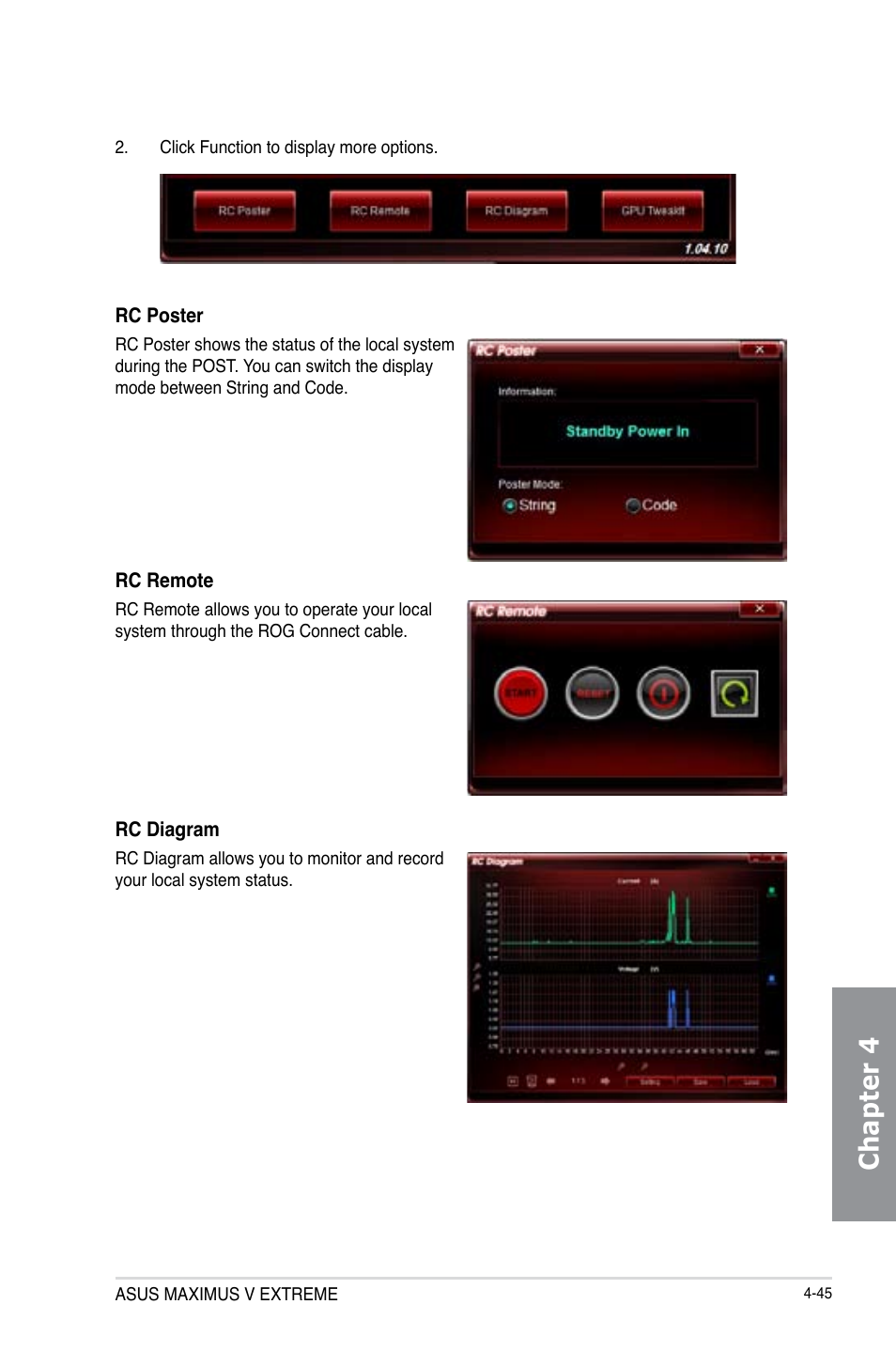 Chapter 4 | Asus MAXIMUS V E7627 User Manual | Page 195 / 246
