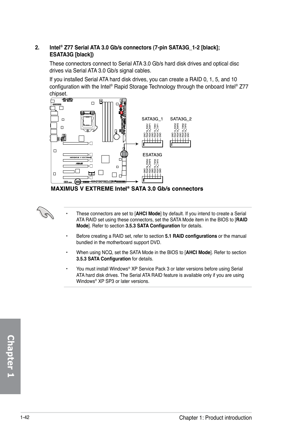 Chapter 1 | Asus MAXIMUS V E7627 User Manual | Page 58 / 246