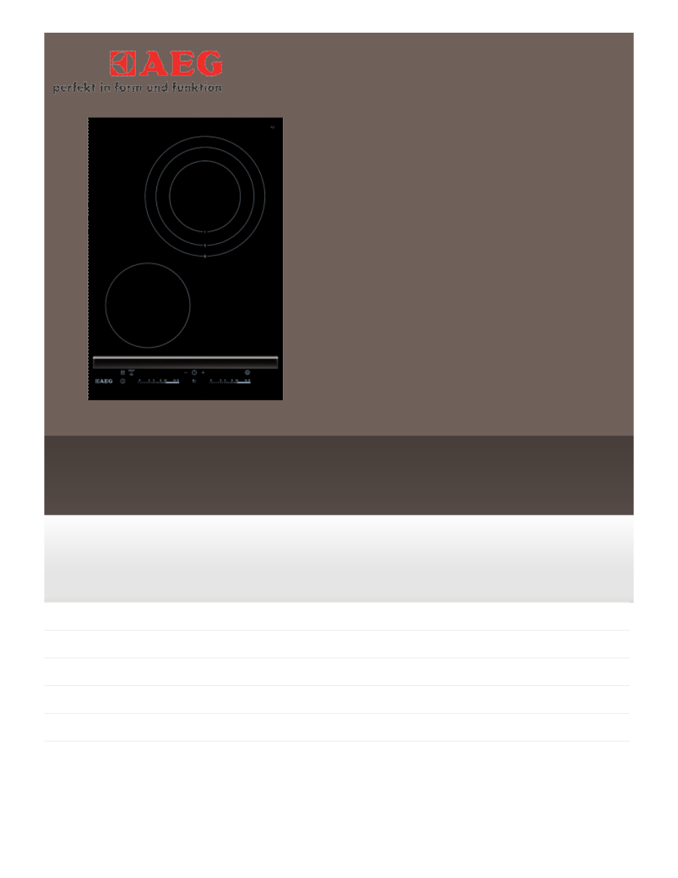 AEG HK634060XB User Manual | 1 page