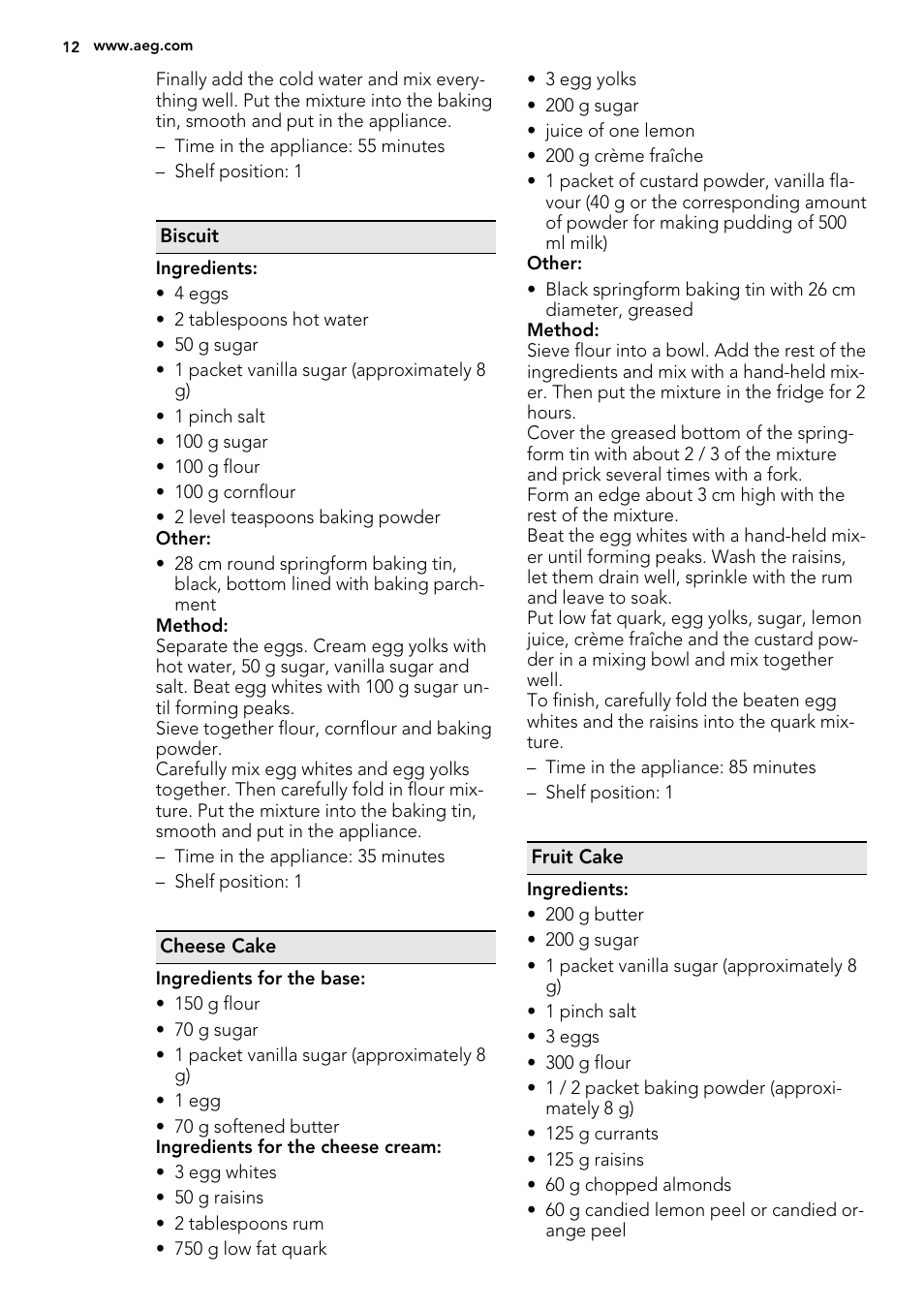 AEG KS8100001M User Manual | Page 12 / 28