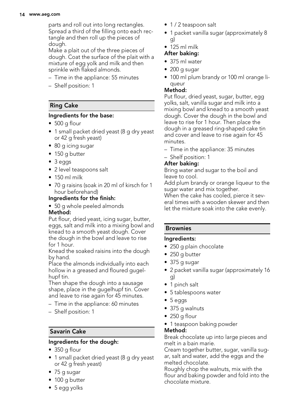 AEG KS8100001M User Manual | Page 14 / 28