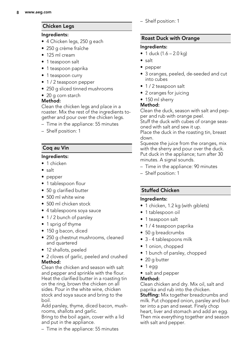 AEG KS8100001M User Manual | Page 8 / 28