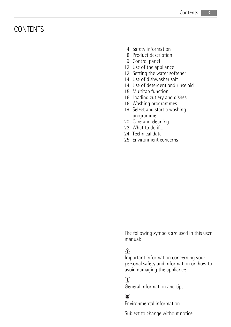 AEG F99015VI0P User Manual | Page 3 / 28