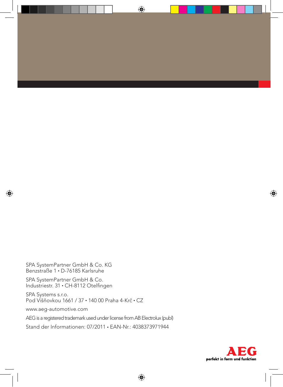 AEG Surface light FL 80 User Manual | Page 26 / 26