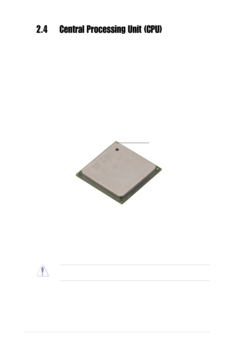 4 central processing unit (cpu), 1 overview | Asus P4B User Manual | Page 26 / 128