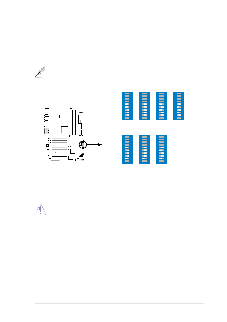 Switch p4b cpu external frequency selection | Asus P4B User Manual | Page 41 / 128