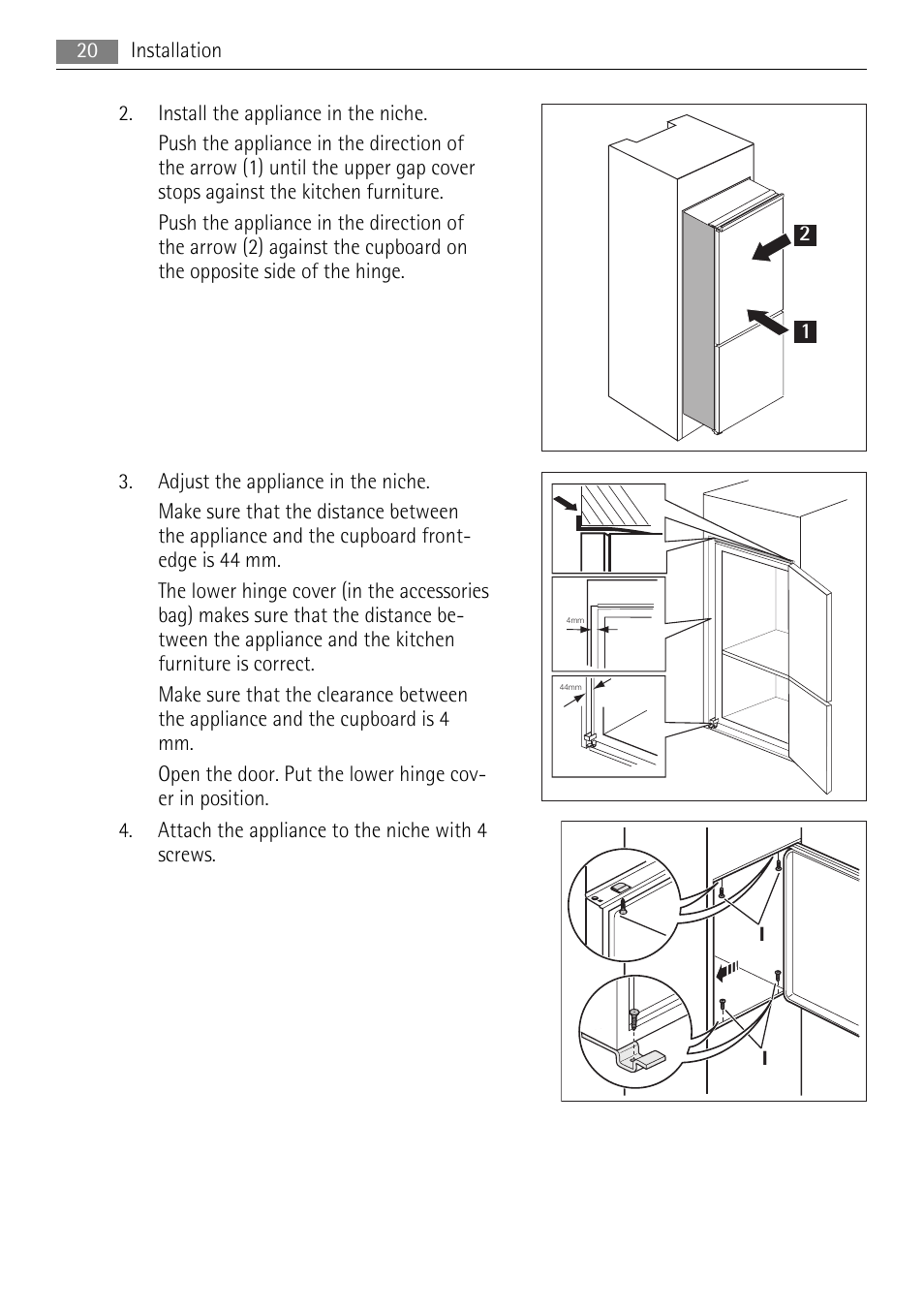 AEG SCZ71800F0 User Manual | Page 20 / 28