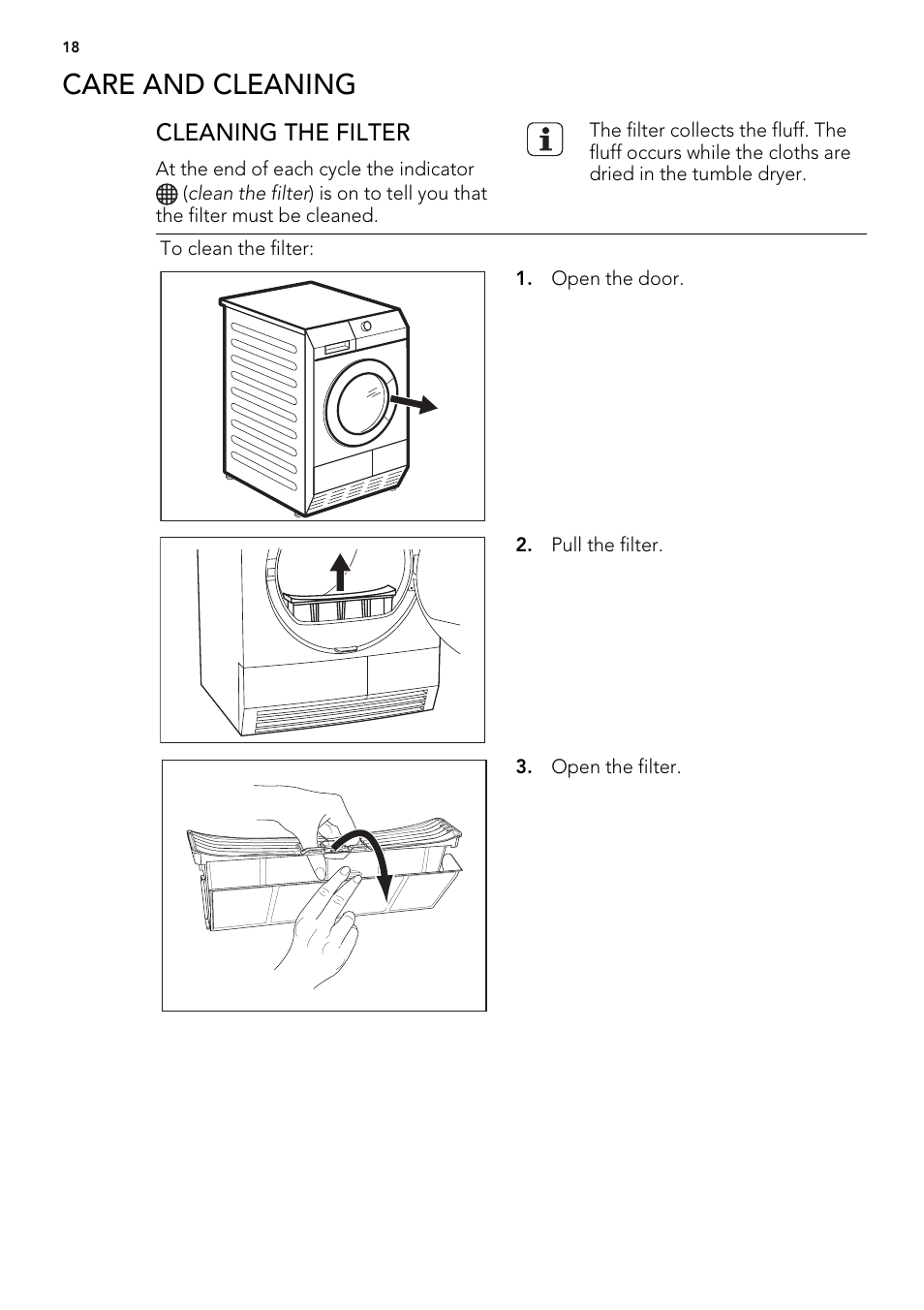 Care and cleaning | AEG T86580IH User Manual | Page 18 / 32