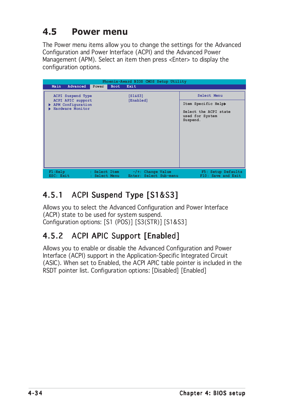 5 power menu | Asus A8N-SLI User Manual | Page 94 / 152