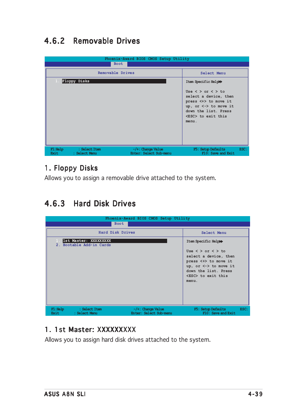 Floppy disks | Asus A8N-SLI User Manual | Page 99 / 152