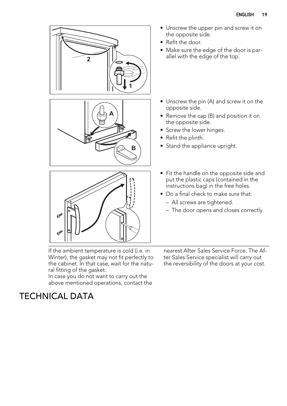 Technical data | AEG A72010GNX0 User Manual | Page 19 / 24
