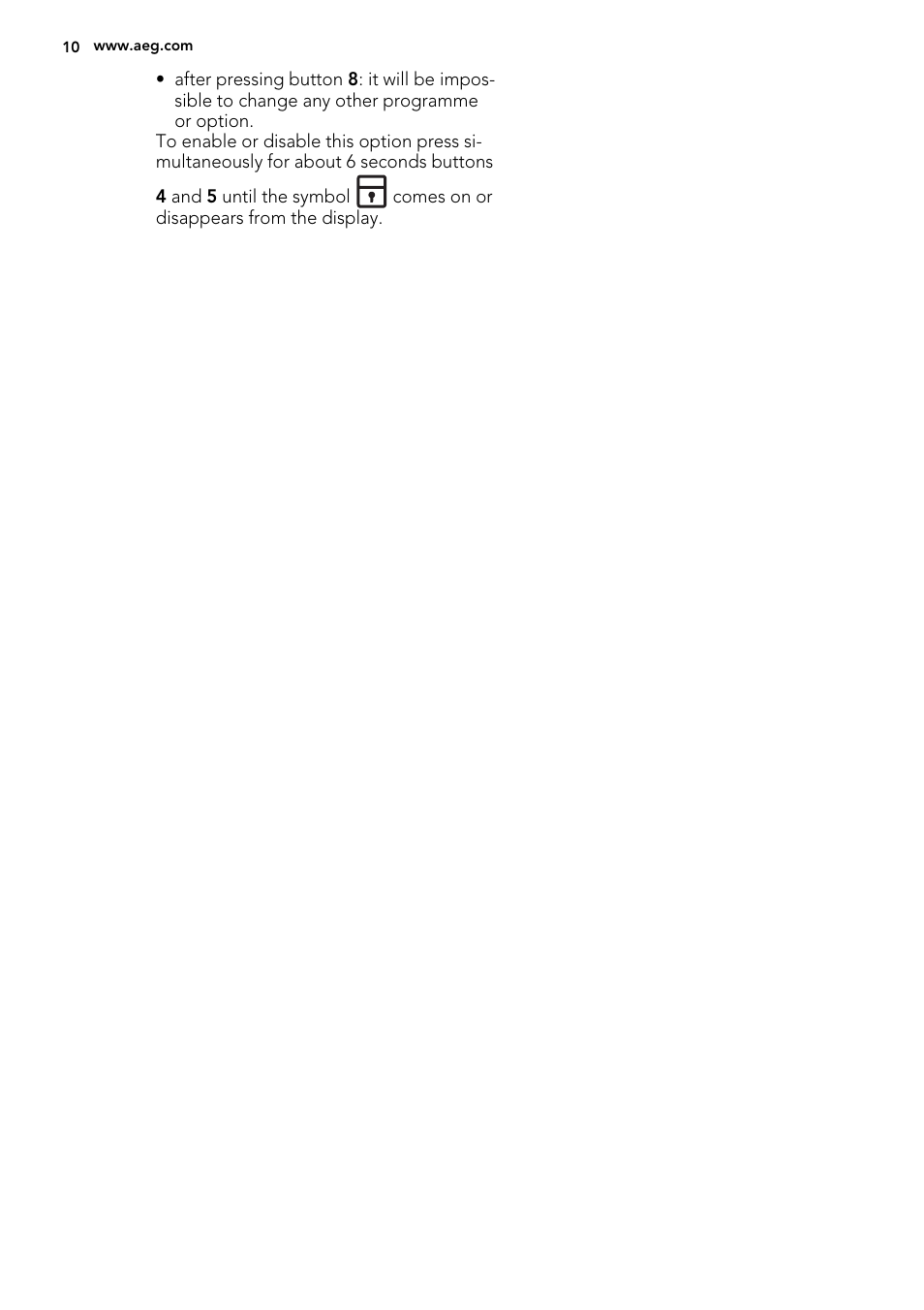 AEG L61470WDBI User Manual | Page 10 / 40