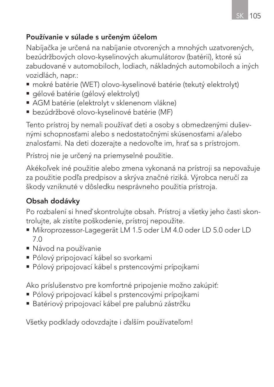 AEG CHARGING UNIT LM 1.5 User Manual | Page 105 / 124