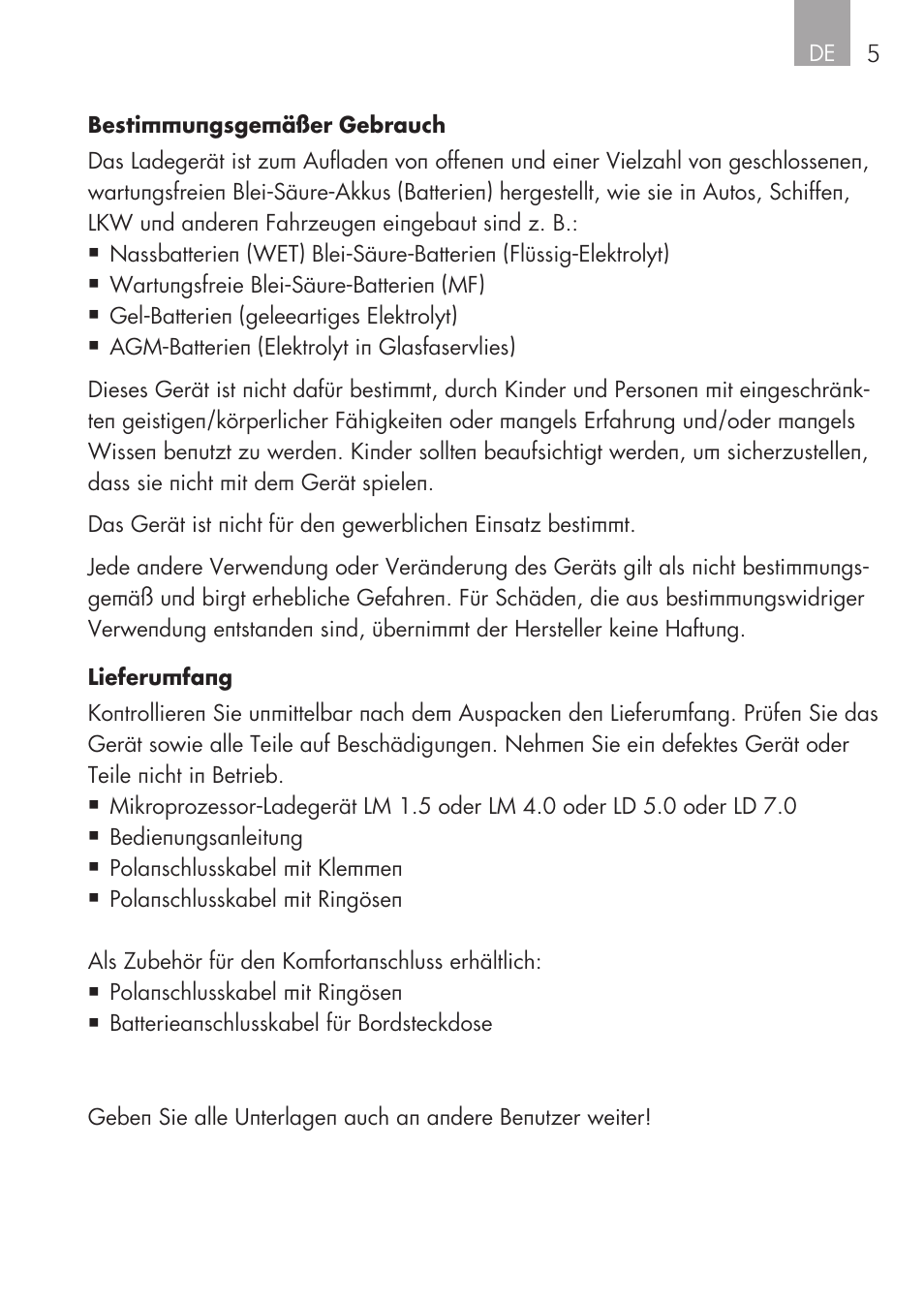 AEG CHARGING UNIT LM 1.5 User Manual | Page 5 / 124