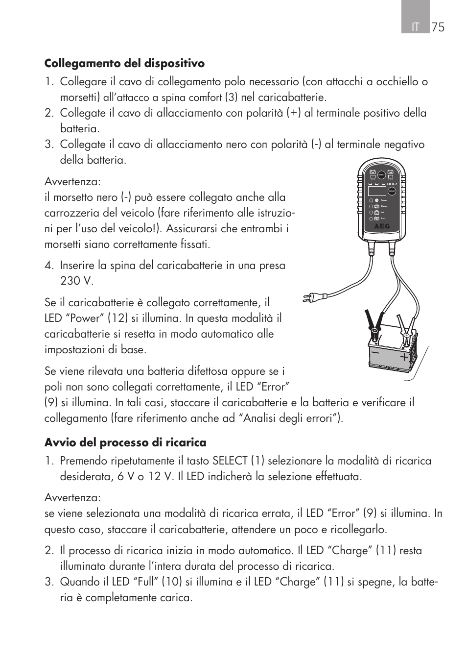 All’attacco a spina comfort (3) | AEG CHARGING UNIT LM 1.5 User Manual | Page 75 / 124