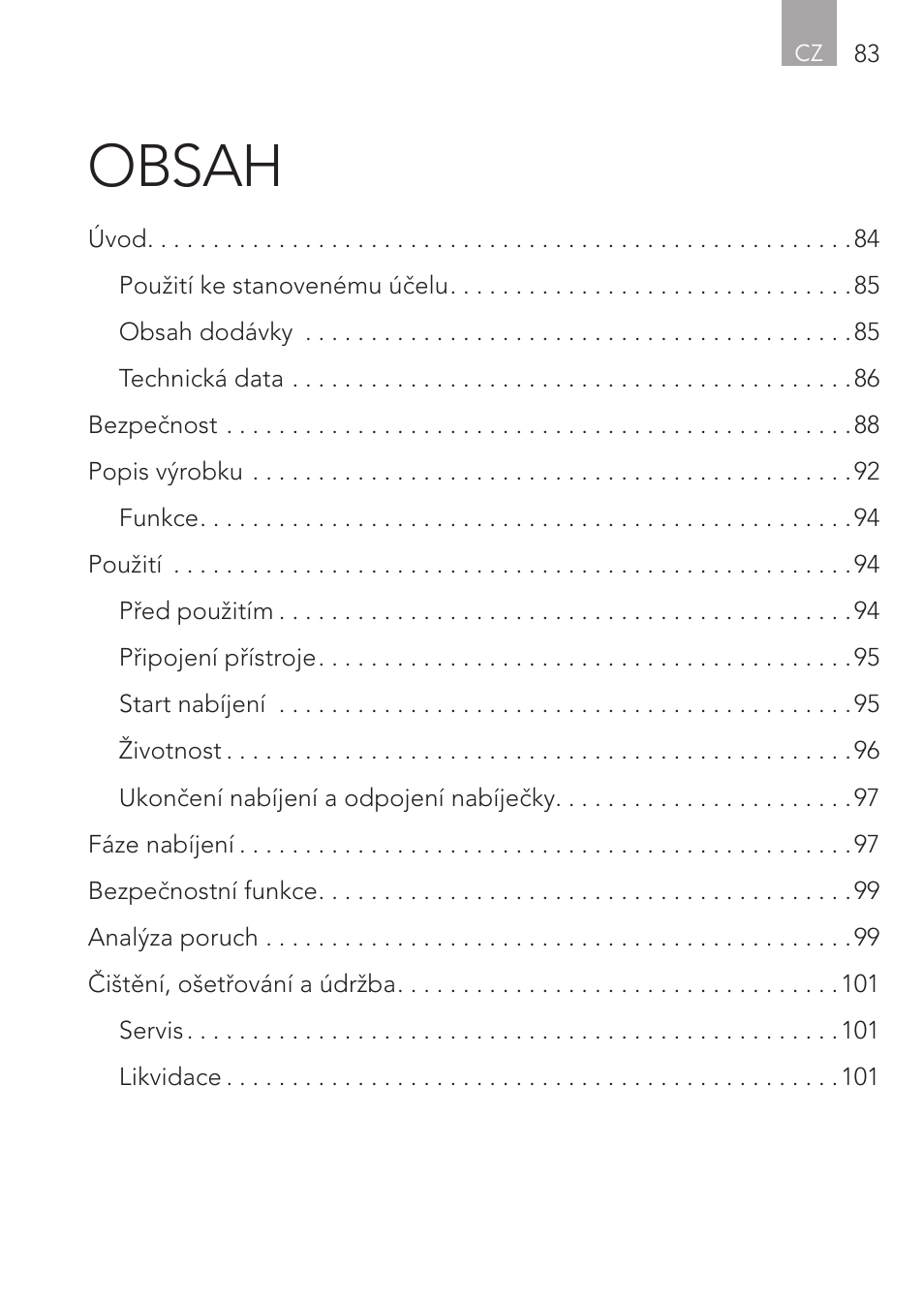 AEG CHARGING UNIT LM 1.5 User Manual | Page 83 / 124