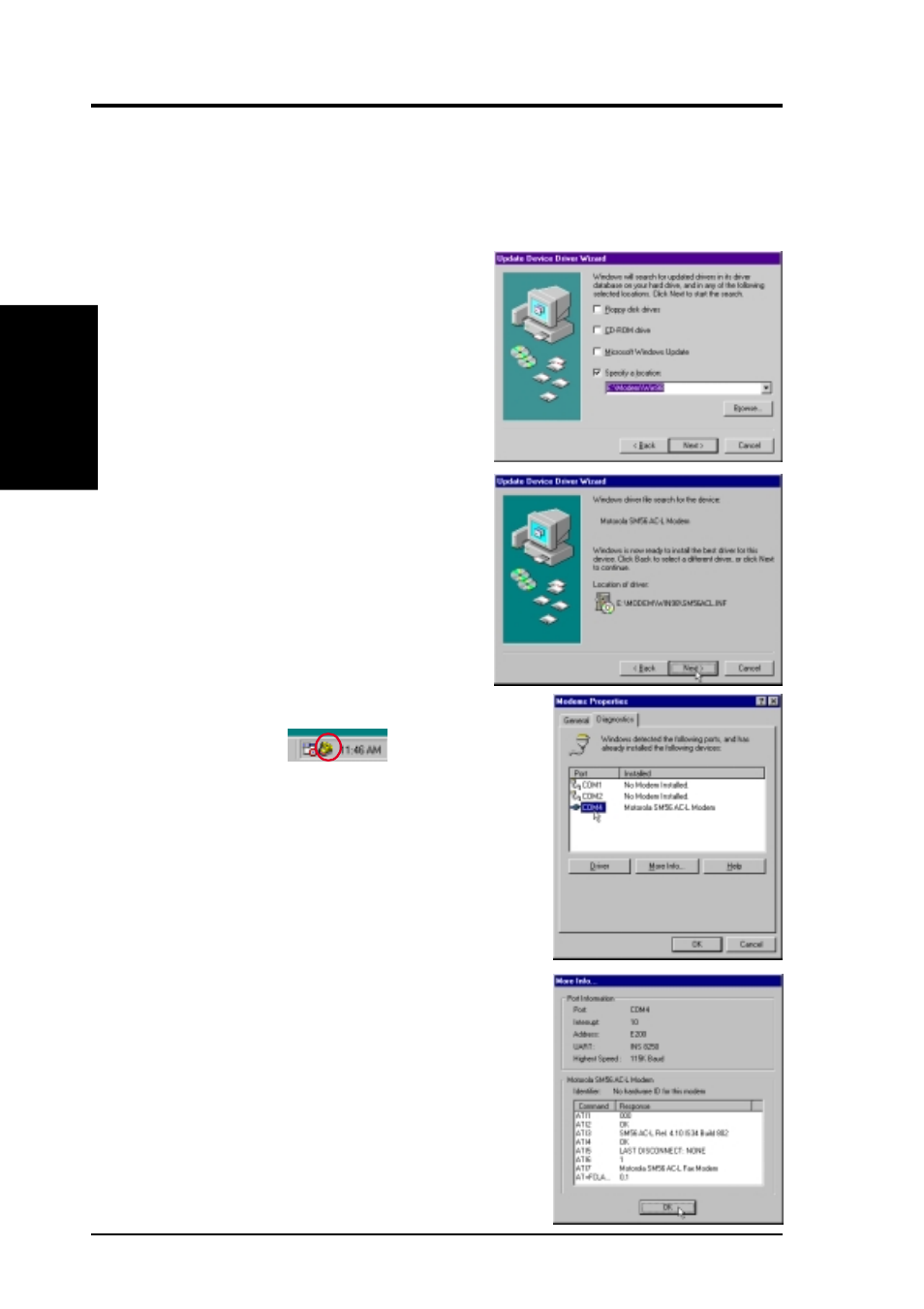Appendix, 4 software setup in windows 98 | Asus A7V133 User Manual | Page 104 / 108