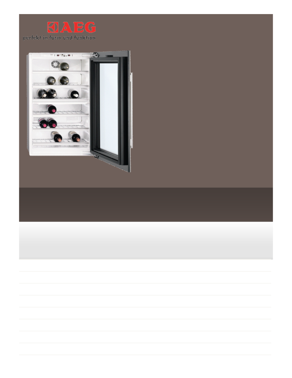 AEG SWD81800G1 User Manual | 2 pages