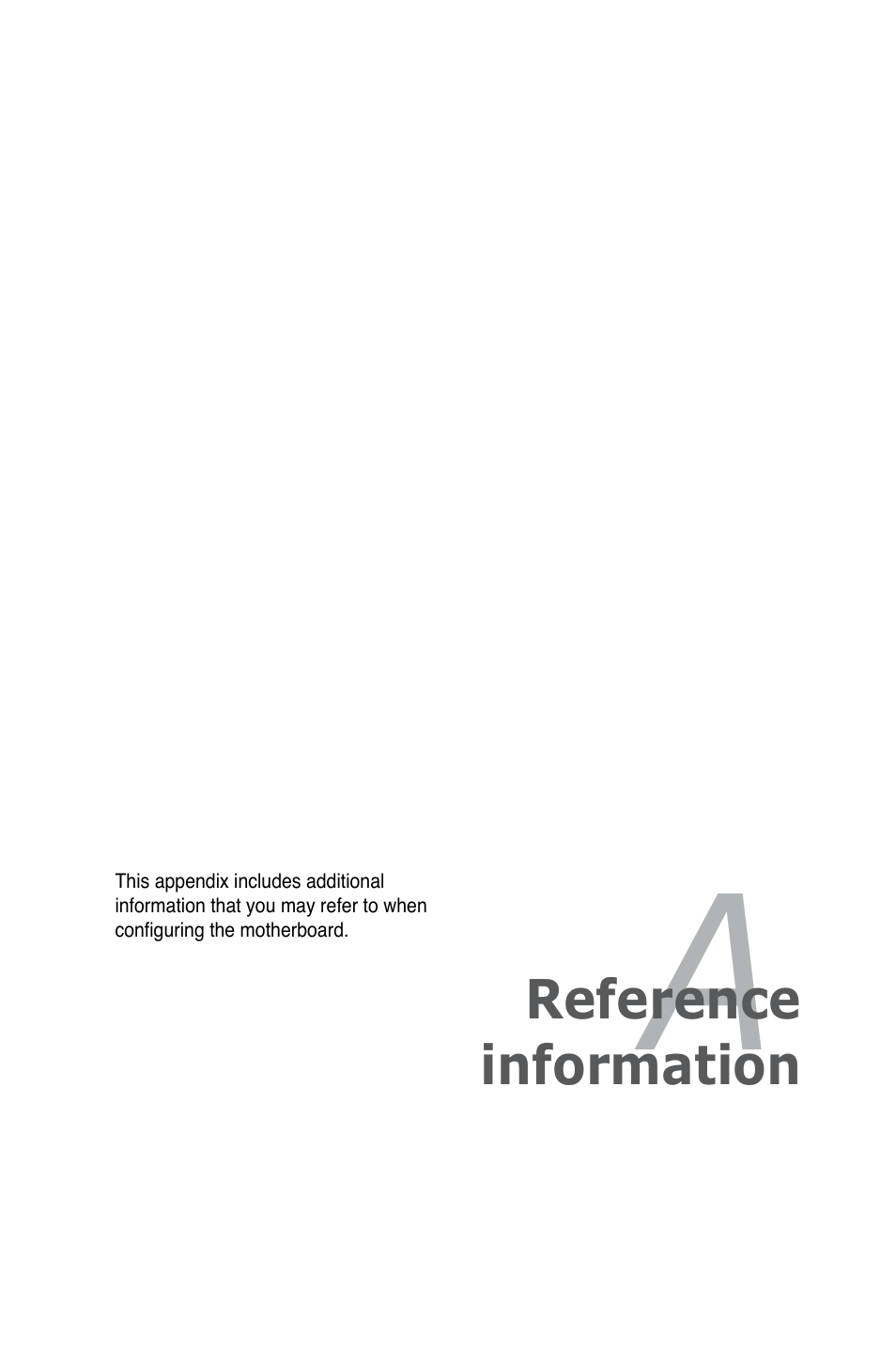 Appendix: reference information | Asus M2N-L User Manual | Page 105 / 108