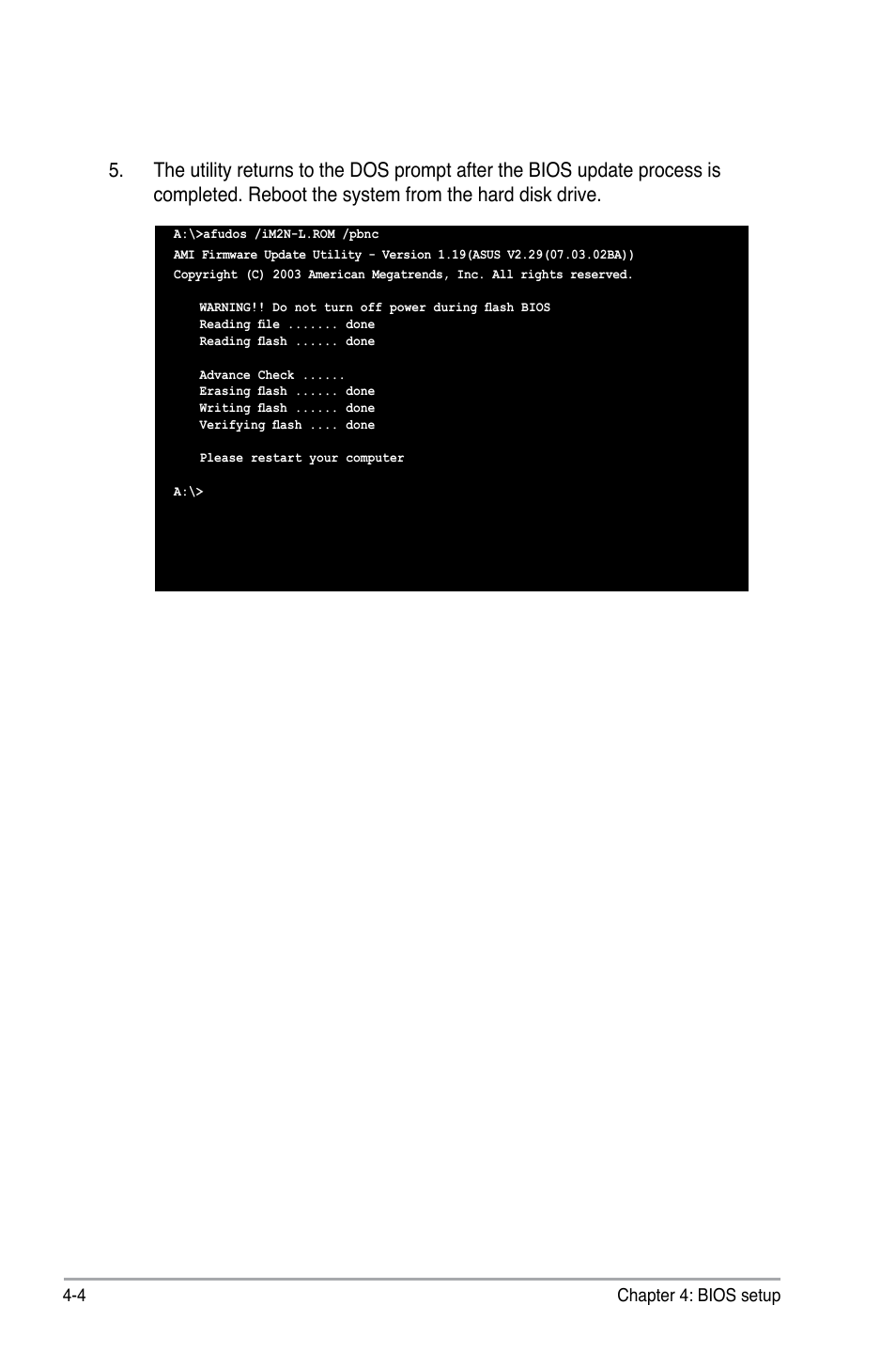 4 chapter 4: bios setup | Asus M2N-L User Manual | Page 54 / 108