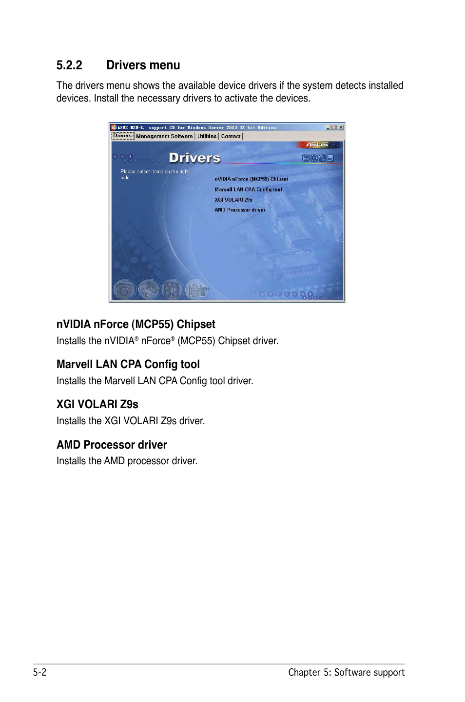 2 drivers menu | Asus M2N-L User Manual | Page 88 / 108