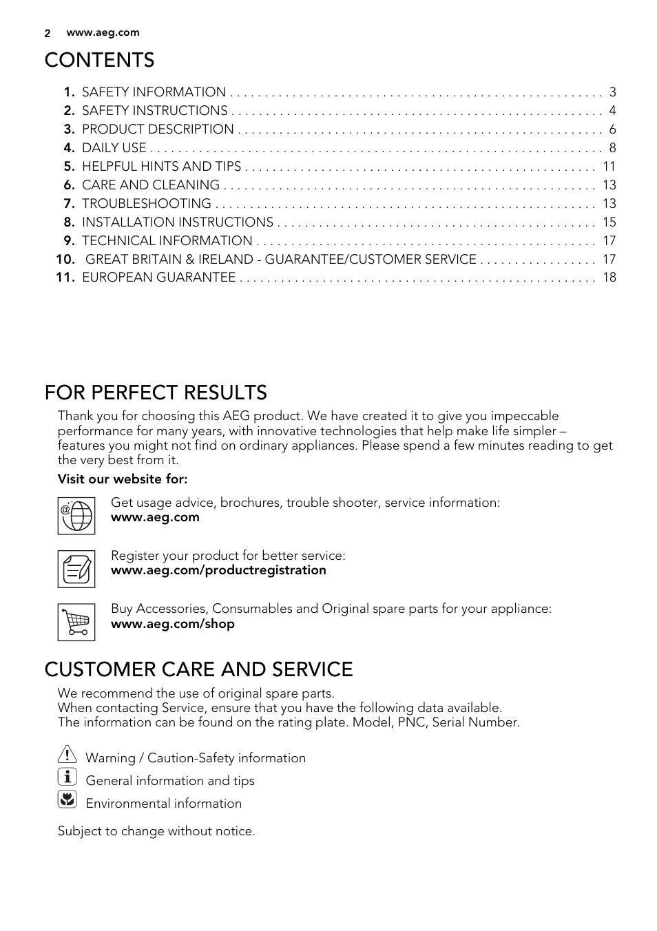 AEG HG694340NB User Manual | Page 2 / 24