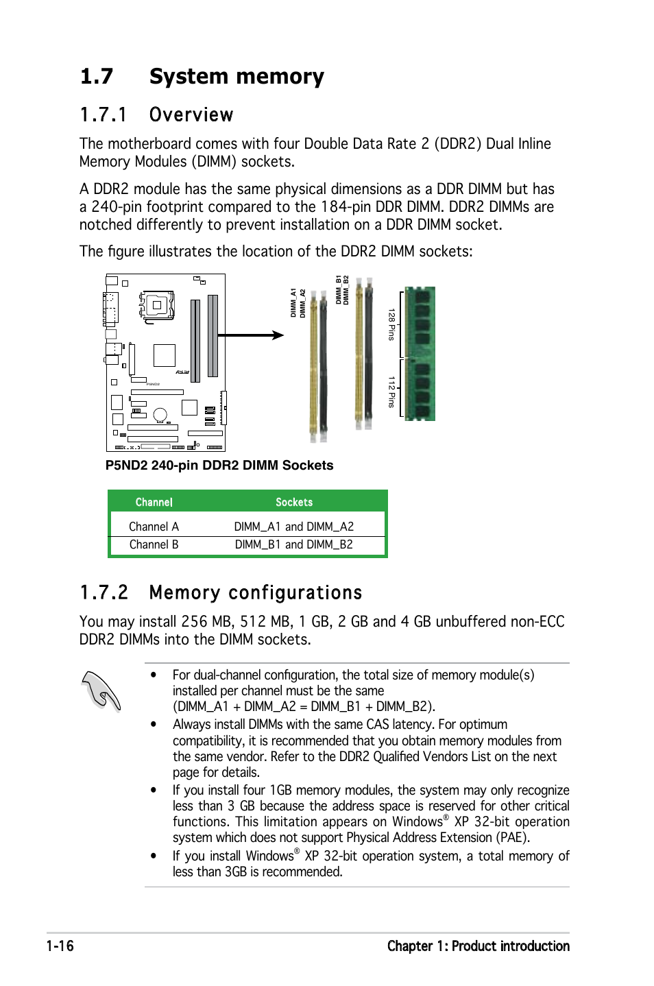 1 overview | Asus Motherboard P5ND2 User Manual | Page 28 / 100