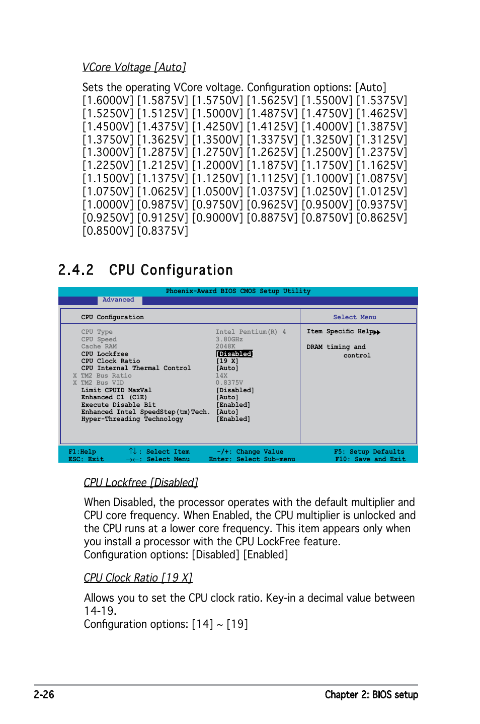 2 cpu configuration | Asus Motherboard P5ND2 User Manual | Page 72 / 100