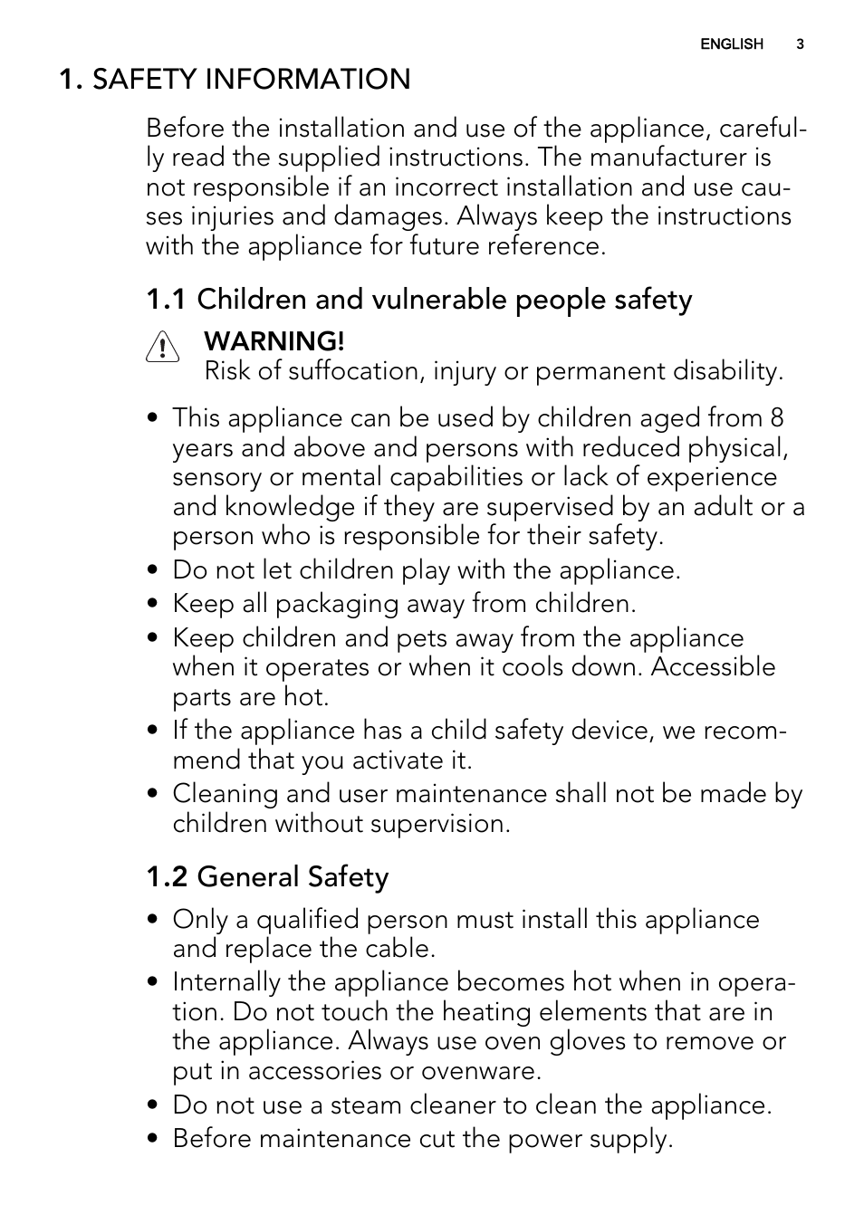 AEG NC4003020M User Manual | Page 3 / 28