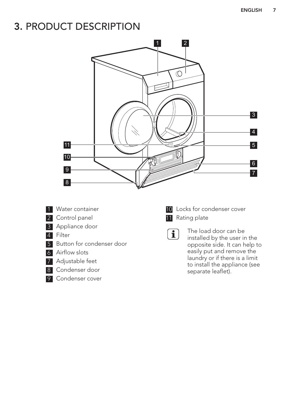 Product description | AEG T76485AH User Manual | Page 7 / 24