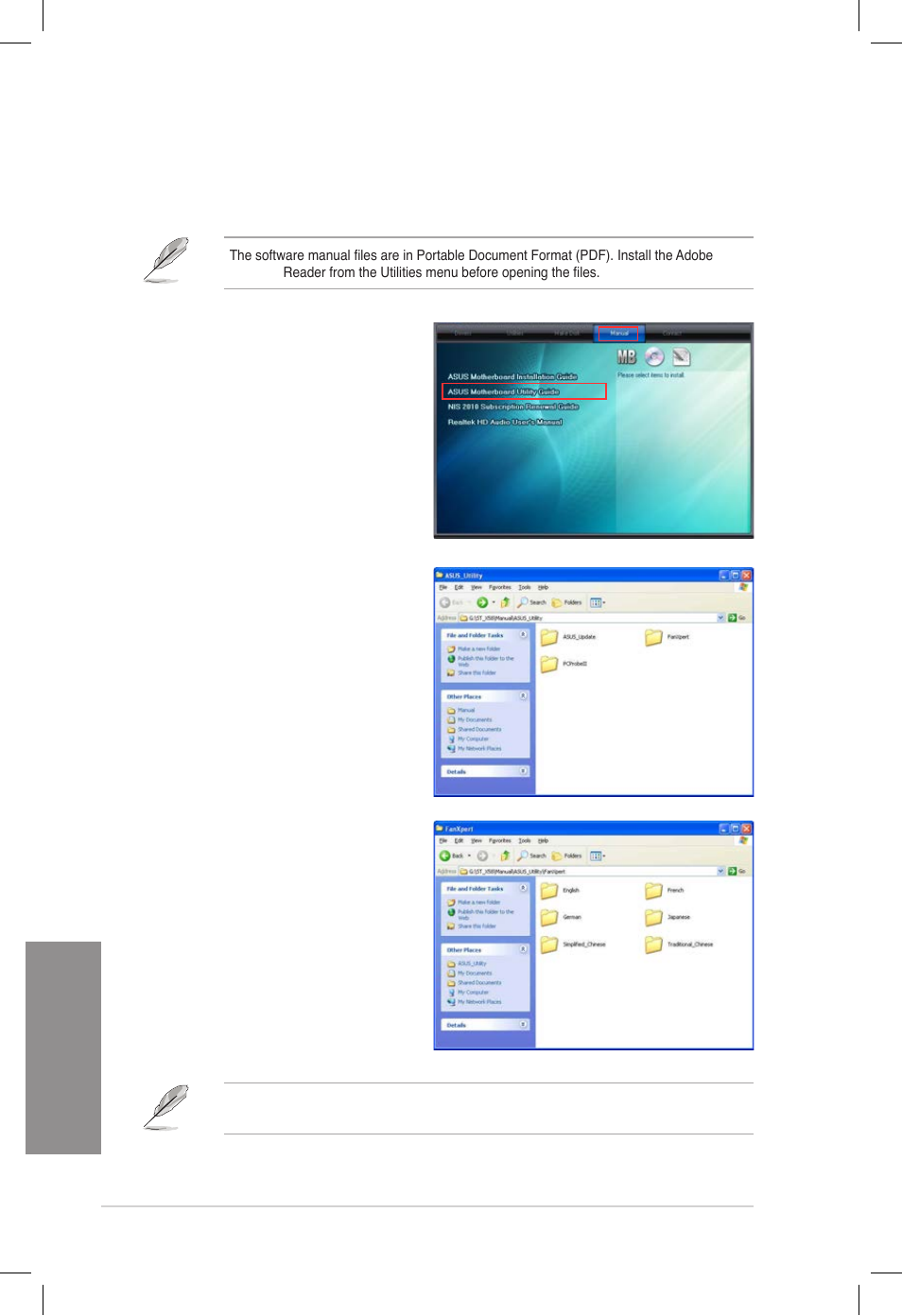 2 obtaining the software manuals, Obtaining the software manuals -2, Chapter 4 | Asus DELUXE P8Z77-V User Manual | Page 131 / 195