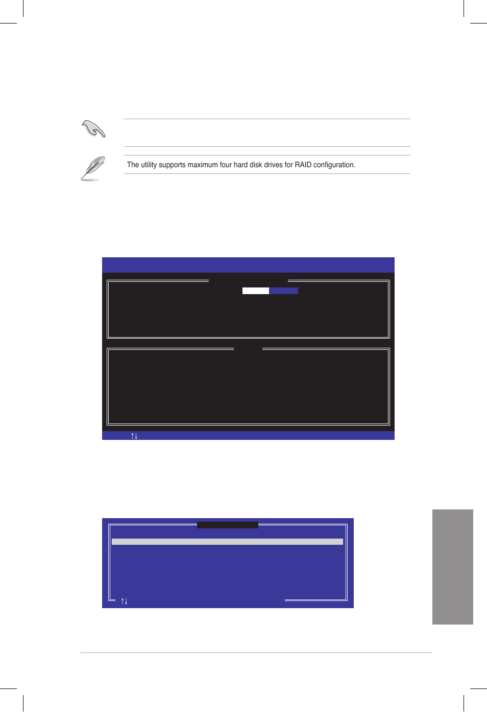 Chapter 4, Creating a raid set | Asus DELUXE P8Z77-V User Manual | Page 154 / 195