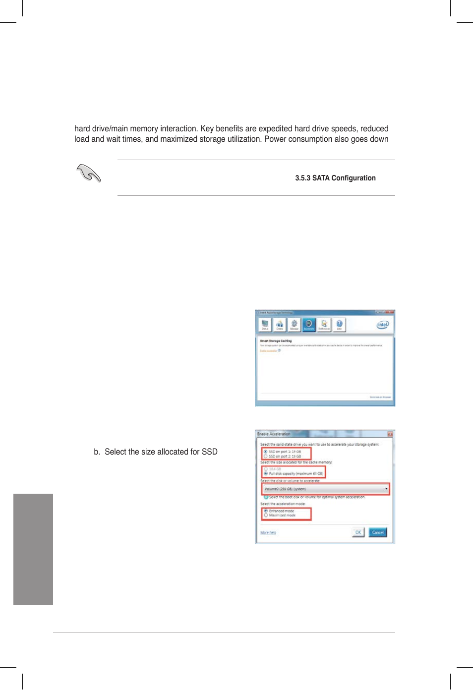 Chapter 4, Intel, Smart response technology | Installing intel, Using the intel | Asus DELUXE P8Z77-V User Manual | Page 163 / 195