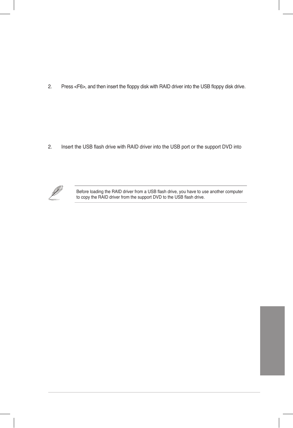 Installing the raid driver during windows, Os installation -45, Chapter 4 | 3 installing the raid driver during windows, Os installation | Asus DELUXE P8Z77-V User Manual | Page 174 / 195