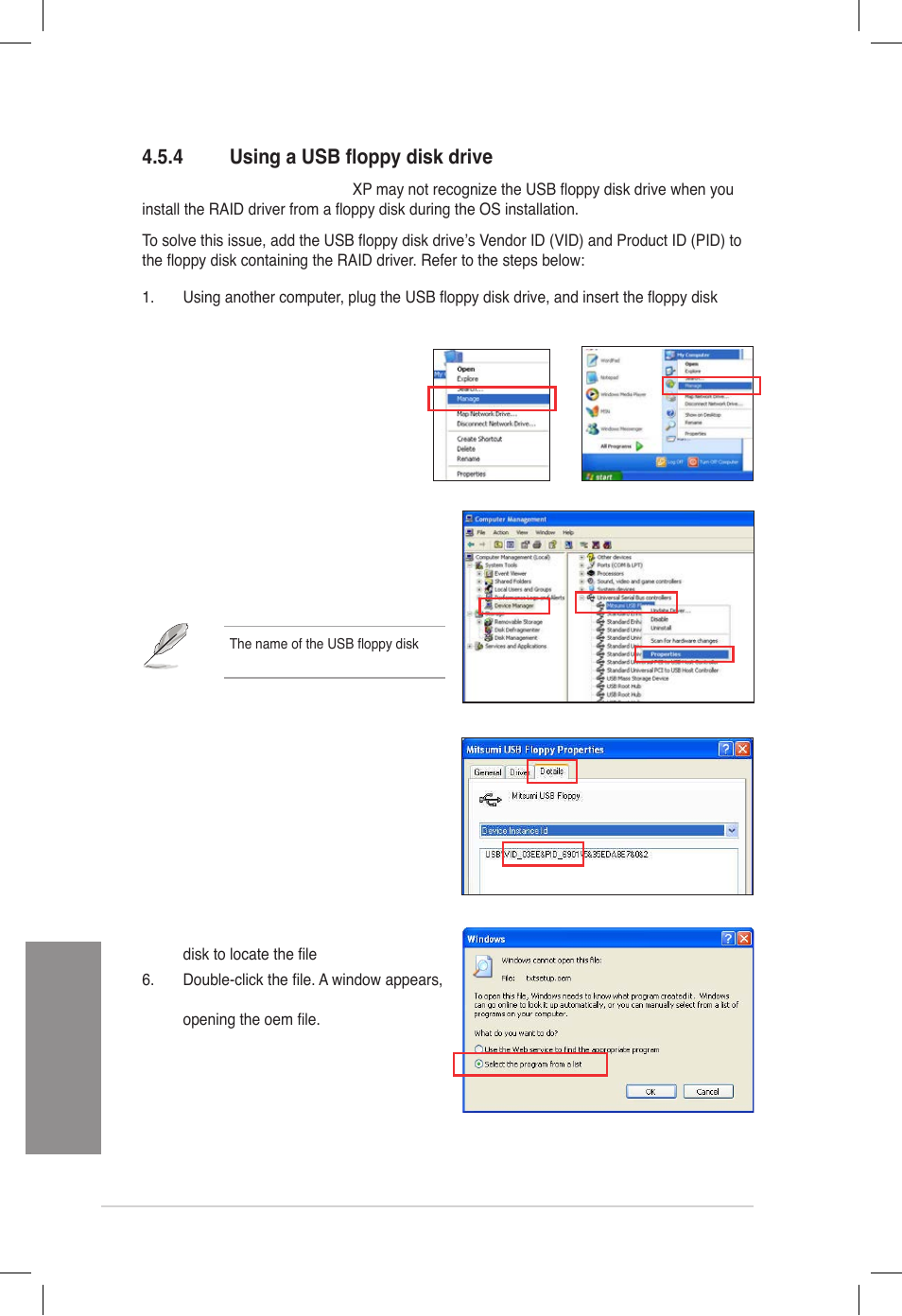 4 using a usb floppy disk drive, Using a usb floppy disk drive, Chapter 4 | Asus DELUXE P8Z77-V User Manual | Page 175 / 195