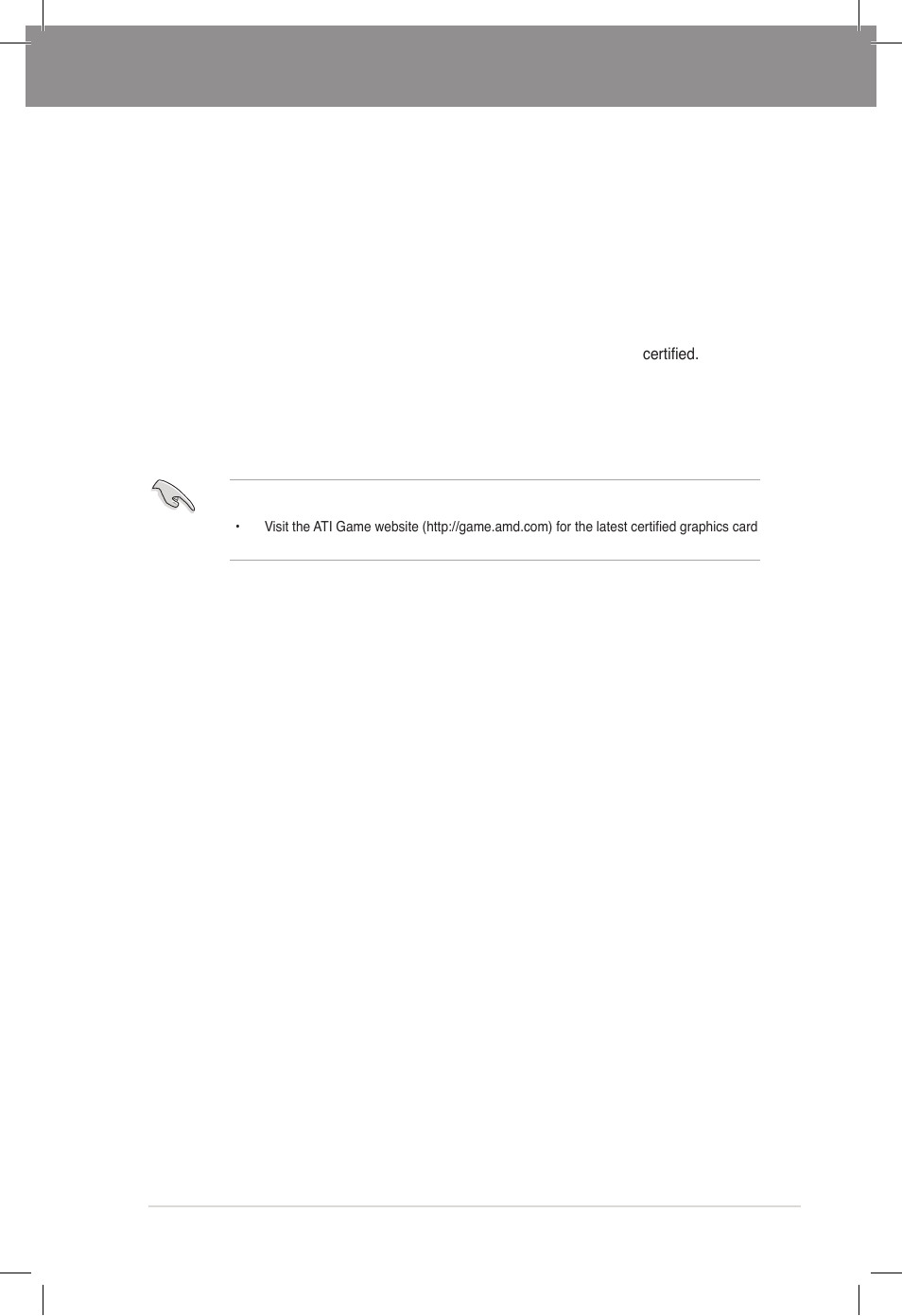 Chapter 5: multiple gpu technology support, 1 ati® crossfirex™ technology, 1 requirements | 2 before you begin, Chapter 5, Multiple gpu technology support, Crossfirex™ technology -1, Requirements -1, Before you begin -1, 1 ati | Asus DELUXE P8Z77-V User Manual | Page 178 / 195