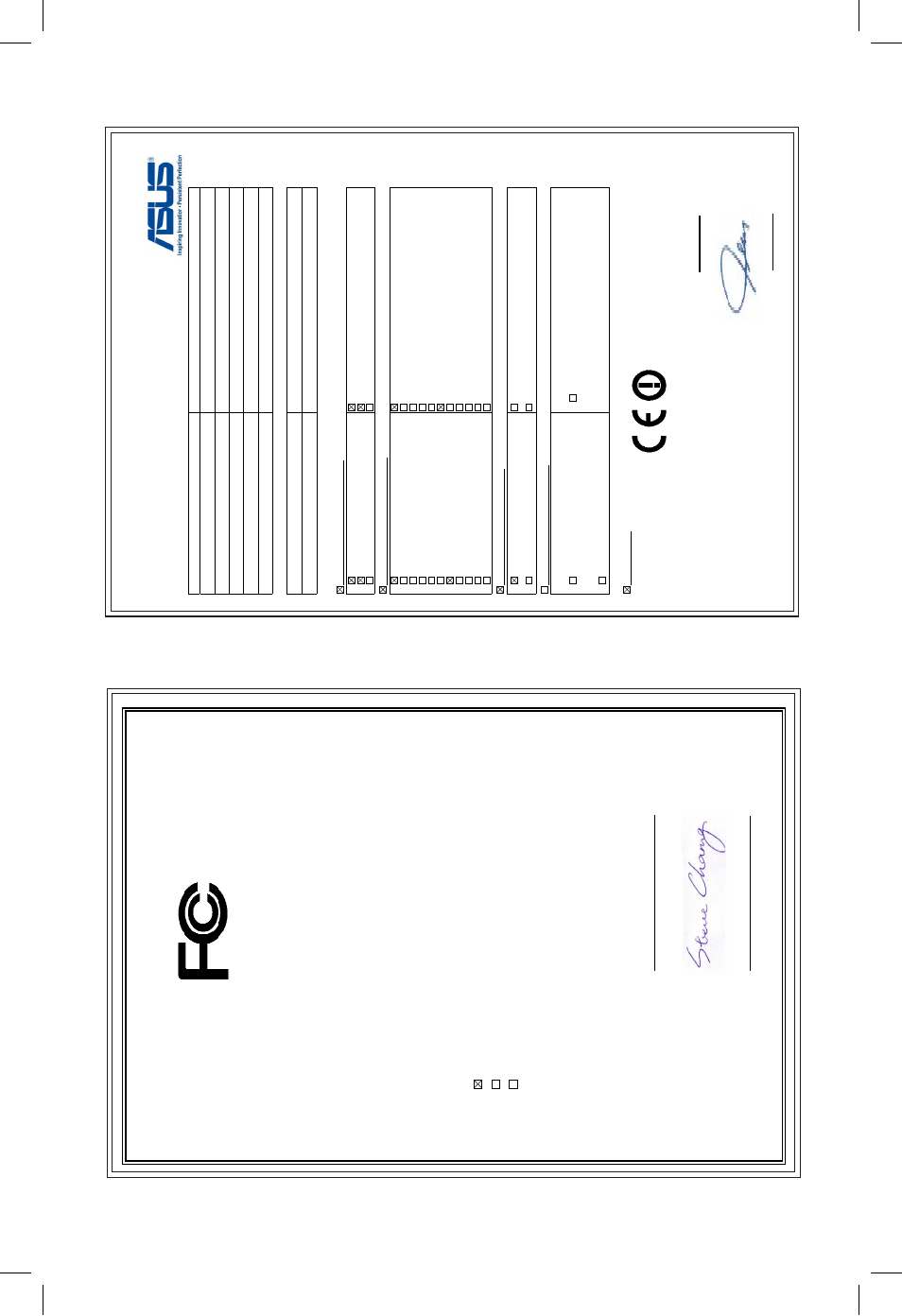 Declaration of conformity, Ec declaration of conformity | Asus DELUXE P8Z77-V User Manual | Page 195 / 195