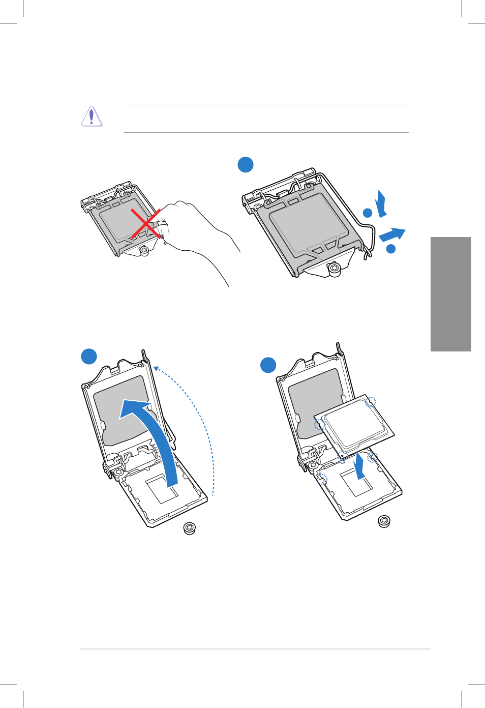 2 cpu installation, Cpu installation -37, Chapter 2 1 2 3 | Asus DELUXE P8Z77-V User Manual | Page 62 / 195