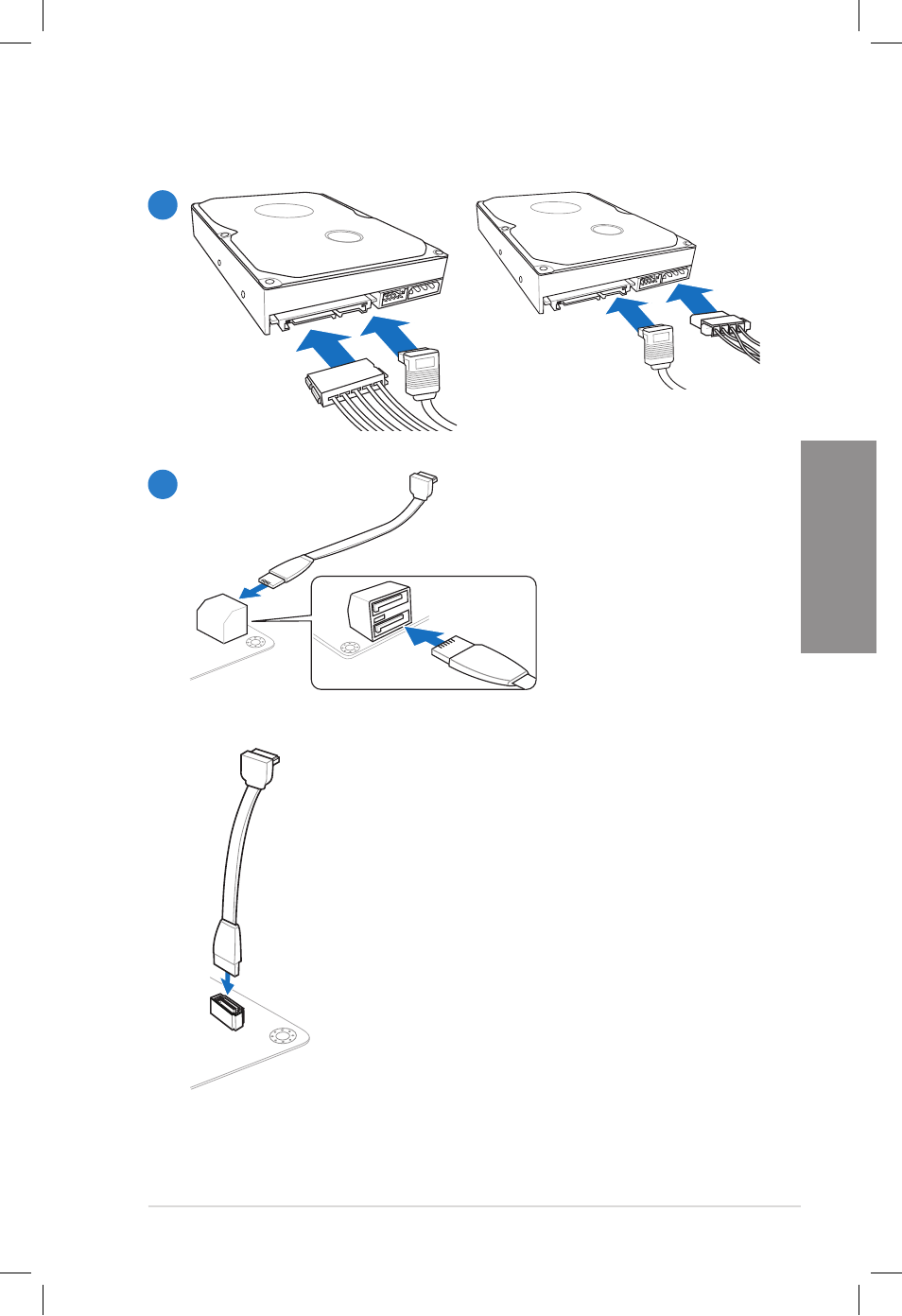 7 sata device connection, Sata device connection -45, Chapter 2 | Asus DELUXE P8Z77-V User Manual | Page 70 / 195