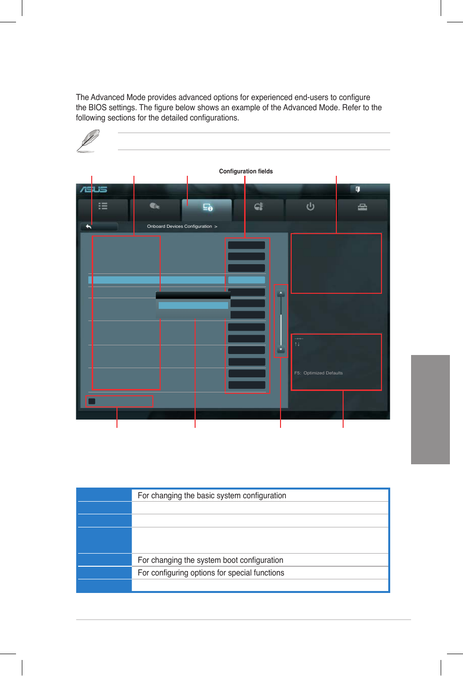 2 advanced mode, Advanced mode -3, Chapter 3 | Menu bar, Asus p8z77-v deluxe | Asus DELUXE P8Z77-V User Manual | Page 84 / 195