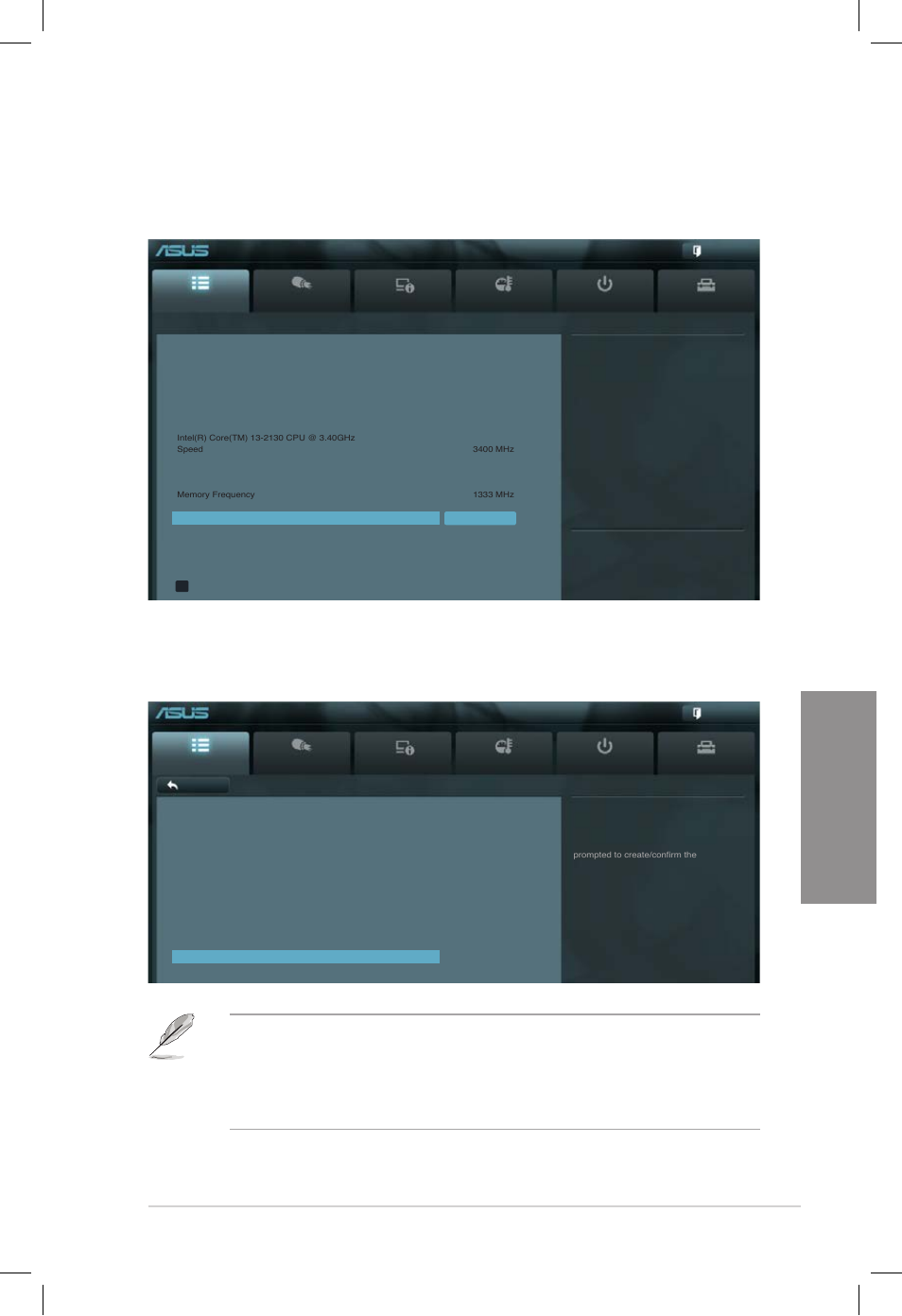 3 main menu, Main menu -5, Chapter 3 3.3 main menu | Security, Asus p8z77-v deluxe, Uefi bios utility - advanced mode | Asus DELUXE P8Z77-V User Manual | Page 86 / 195